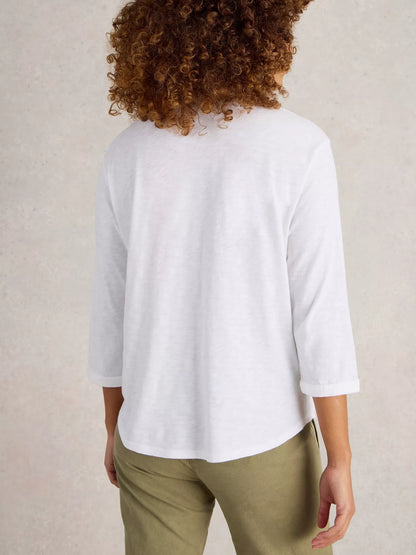 White Stuff Beth 3/4 Sleeve Shirt