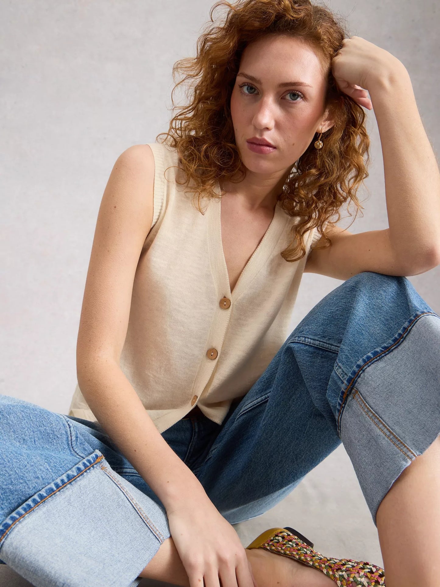 White Stuff Nova Linen Blend Tank