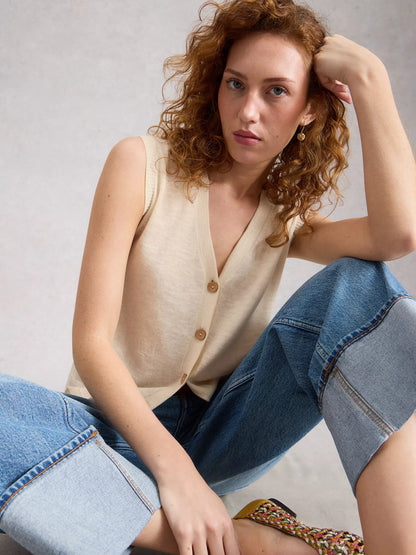 White Stuff Nova Linen Blend Tank