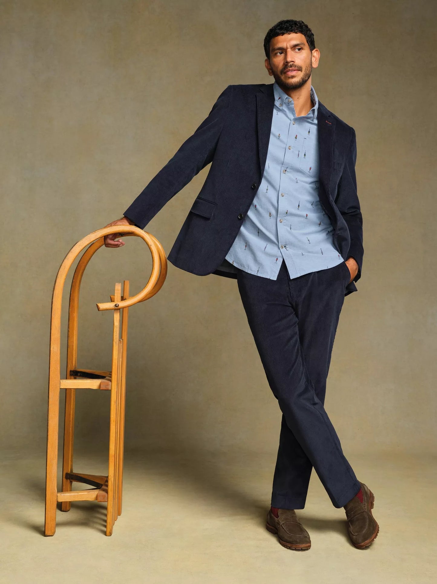 White Stuff Finsbury Fishing Print Shirt