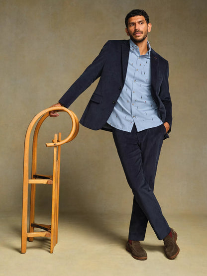 White Stuff Finsbury Fishing Print Shirt