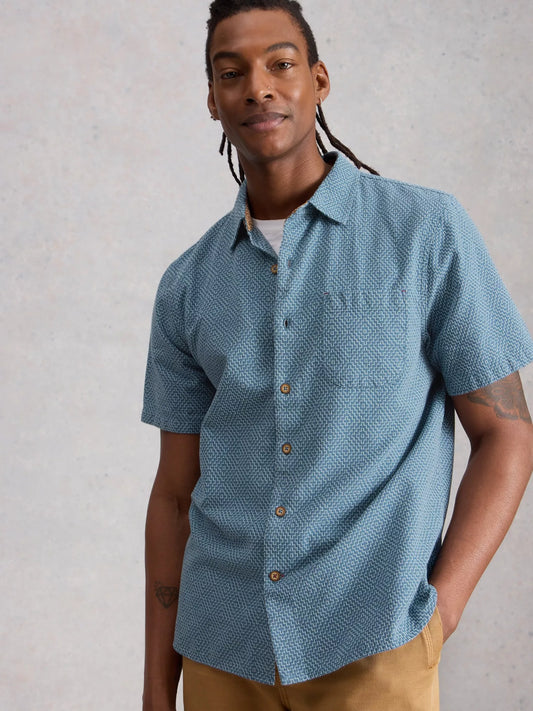 White Stuff Men's Tile Shirt
