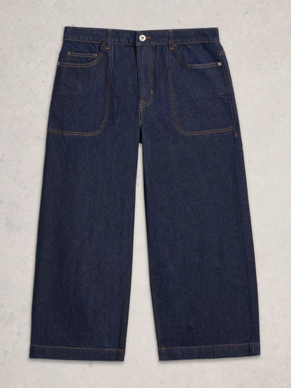 White Stuff Tia Wide Leg Crop Jeans