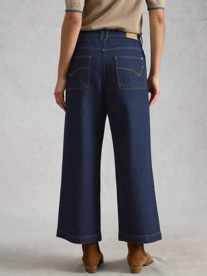 White Stuff Tia Wide Leg Crop Jeans
