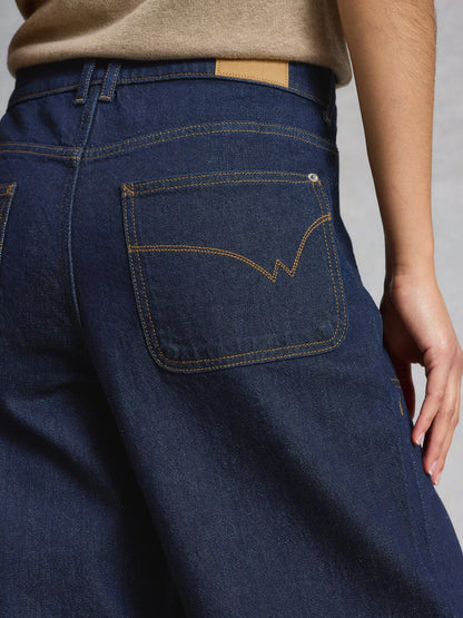 White Stuff Tia Wide Leg Crop Jeans