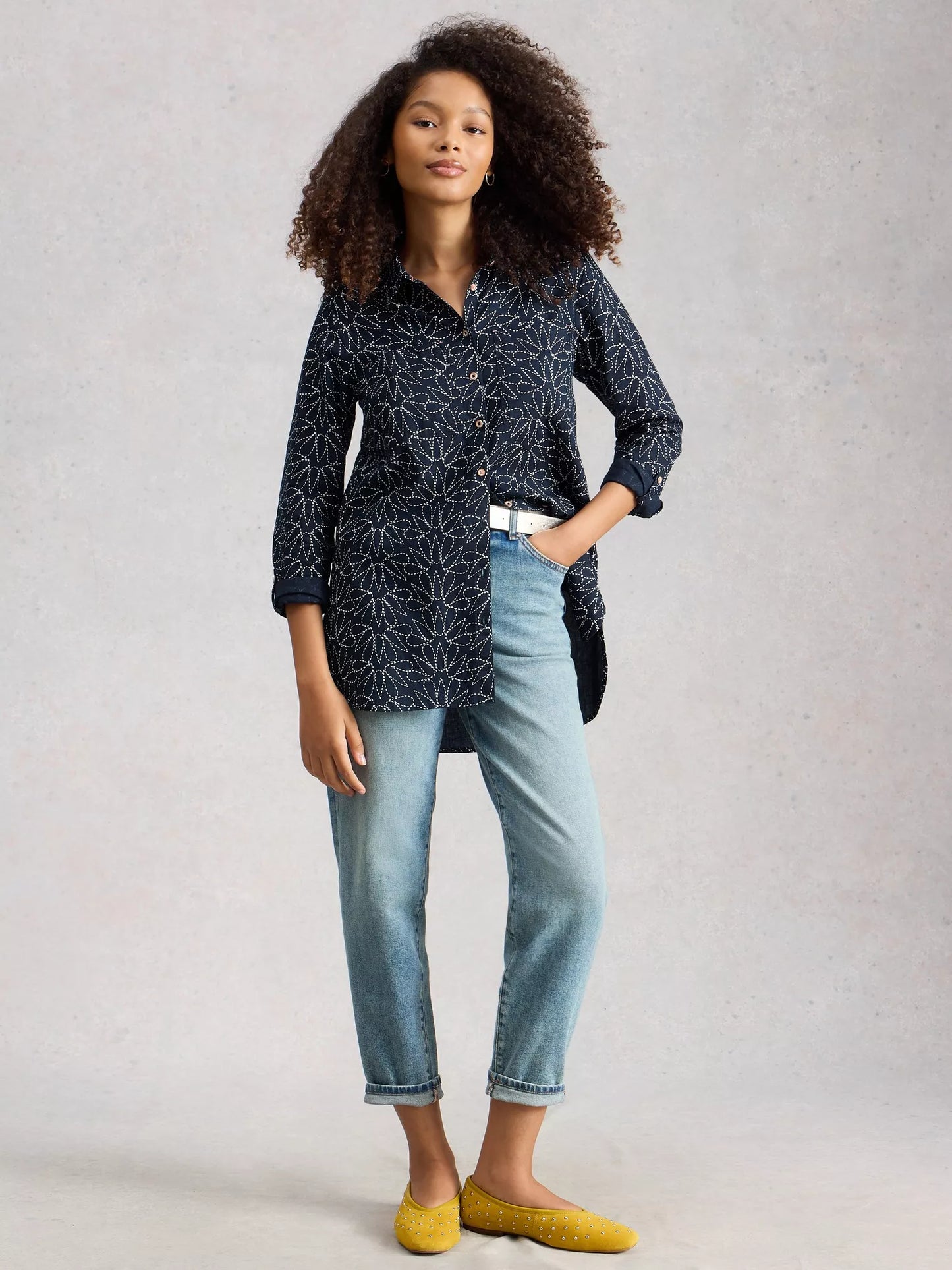 White Stuff Sophie Longline Shirt