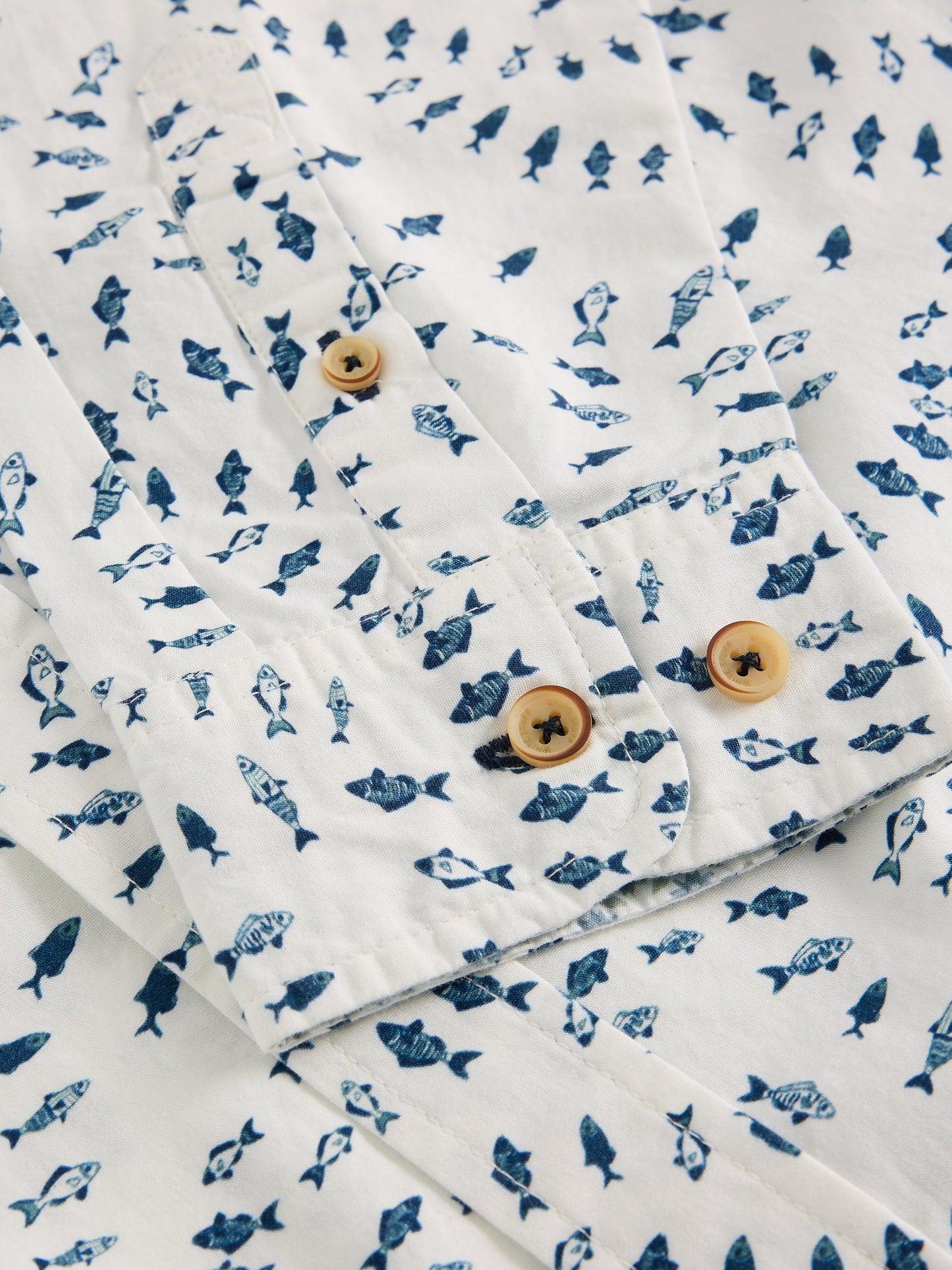 White Stuff Men's Finsbury Swim Print Shirt