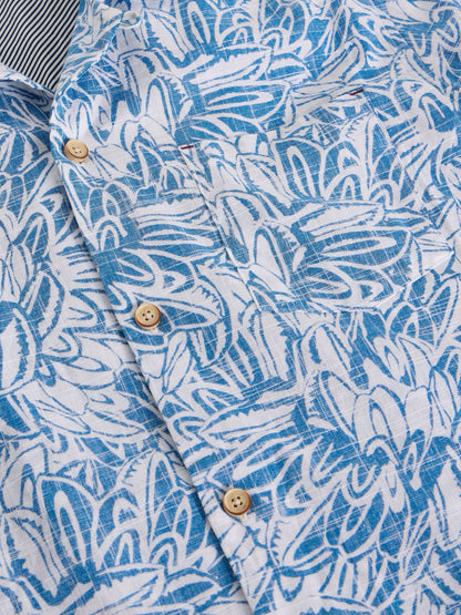 White Stuff Finsbury Leaf Print Shirt