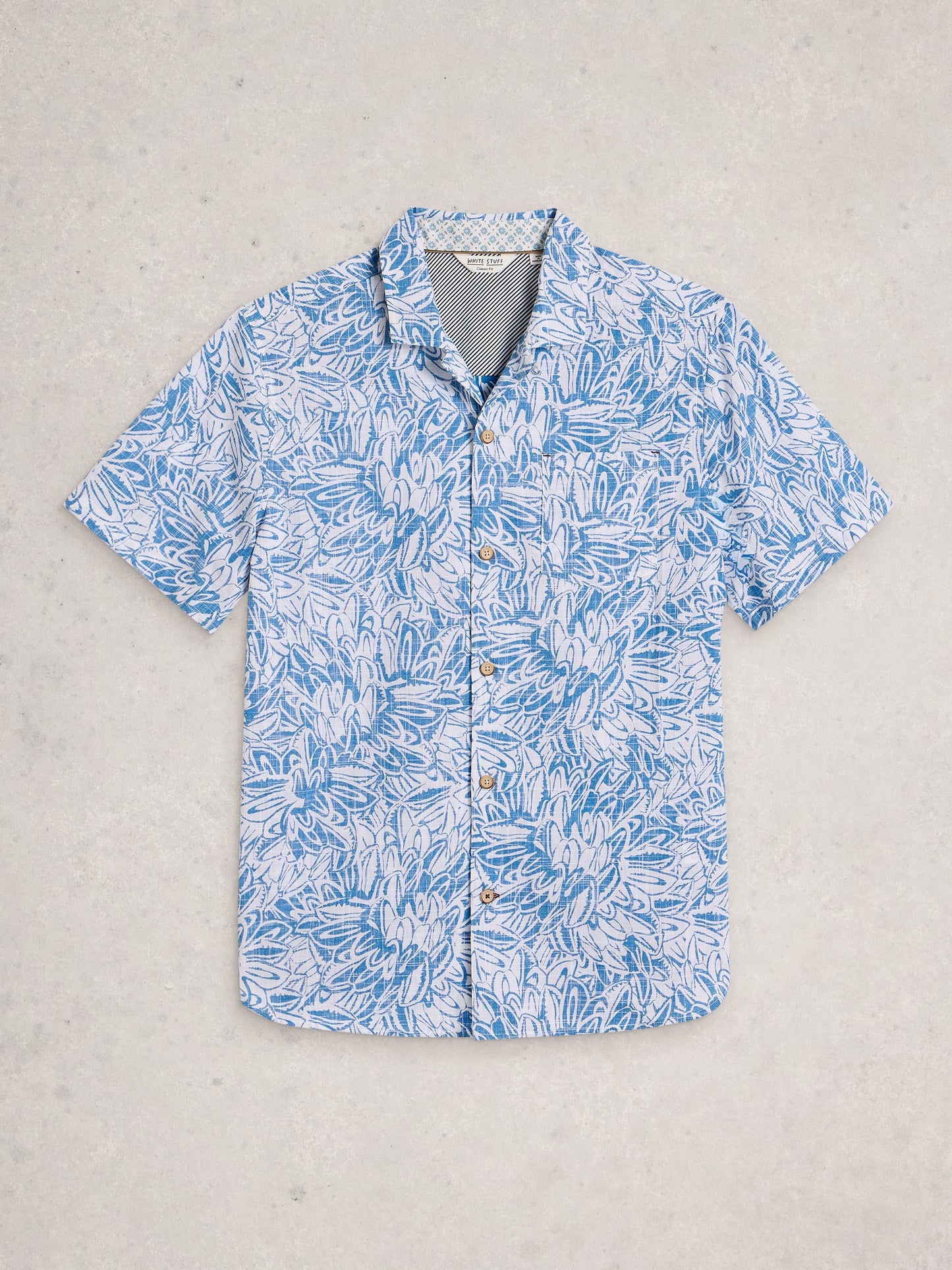 White Stuff Finsbury Leaf Print Shirt