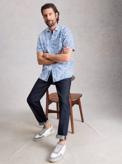 White Stuff Finsbury Leaf Print Shirt