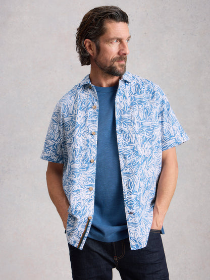 White Stuff Finsbury Leaf Print Shirt