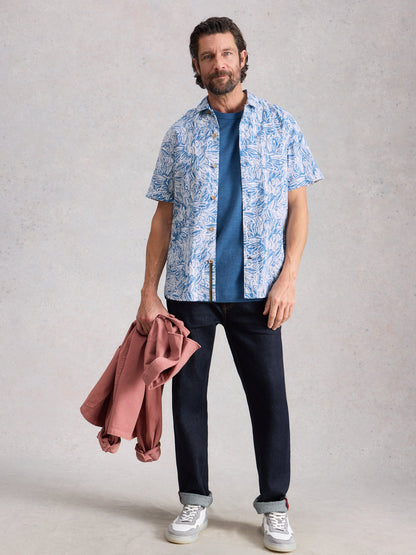 White Stuff Finsbury Leaf Print Shirt