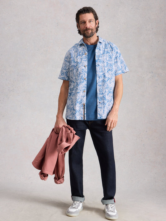 White Stuff Finsbury Leaf Print Shirt