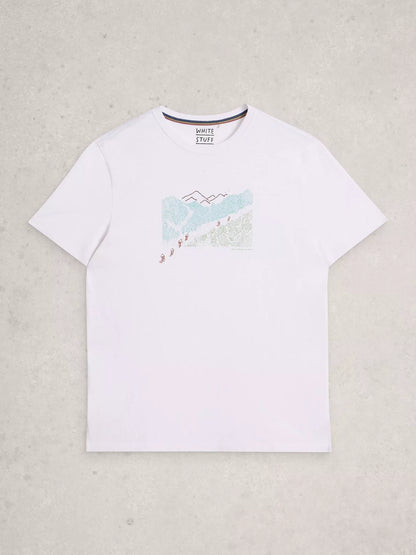 White Stuff Men's Abersoch Pedal Graphic T-shirt
