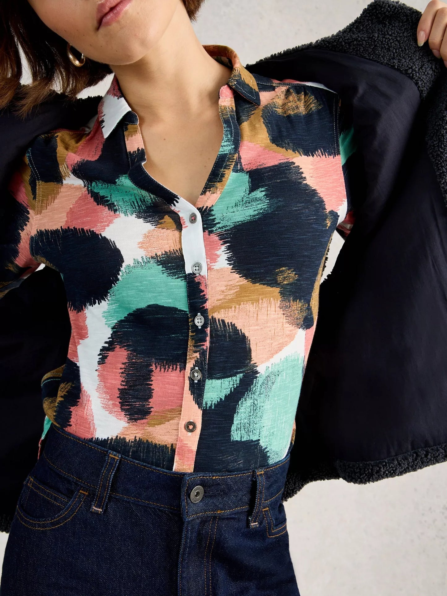 White Stuff Annie Jersey Shirt