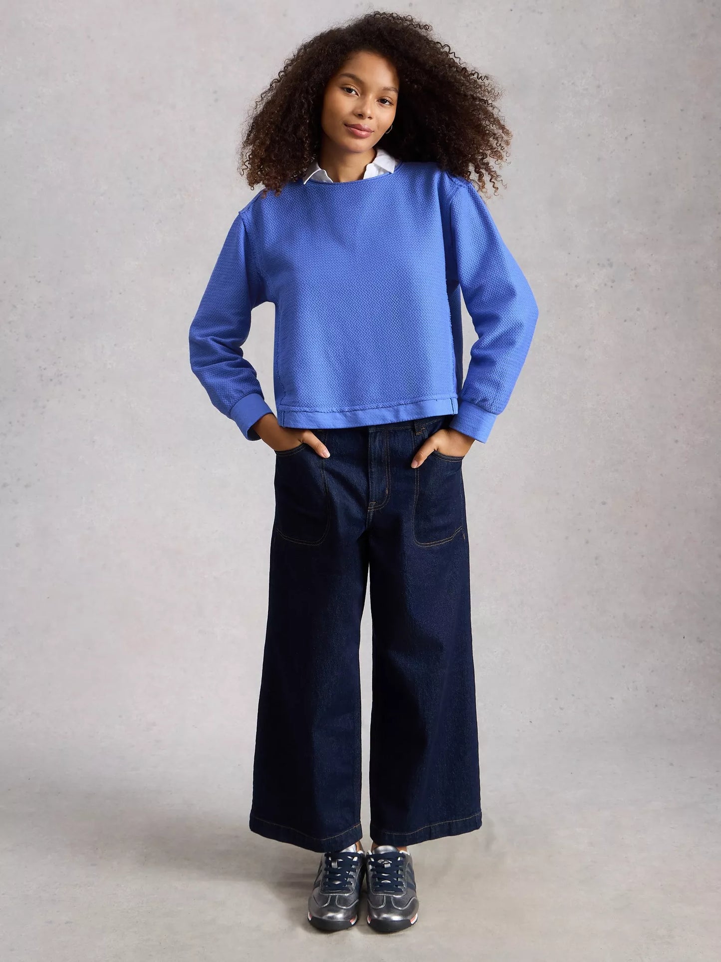 White Stuff Herringbone Sweater