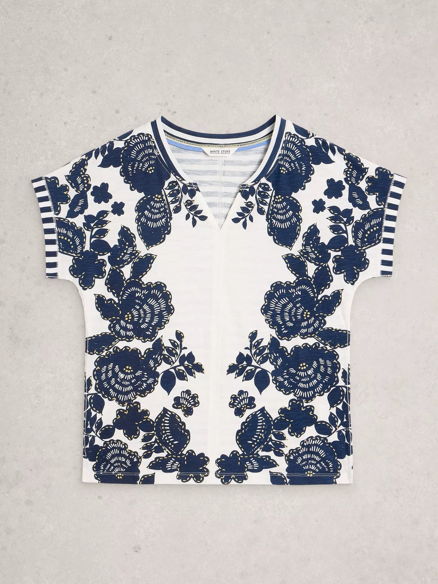 White Stuff Nelly Notch Neck T-shirt