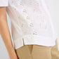 Brax Vel Short Sleeve Eyelet Blouse