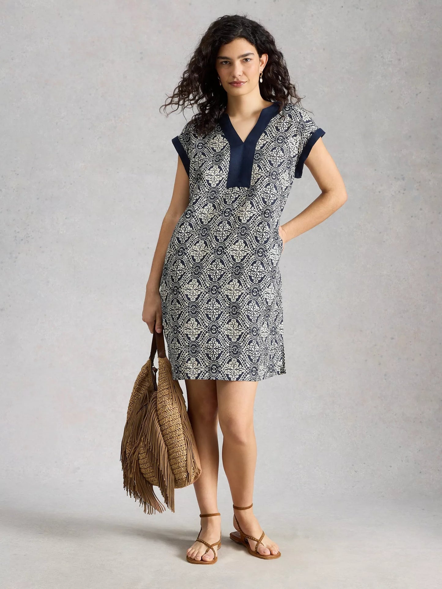 White Stuff Jilly Linen Dress