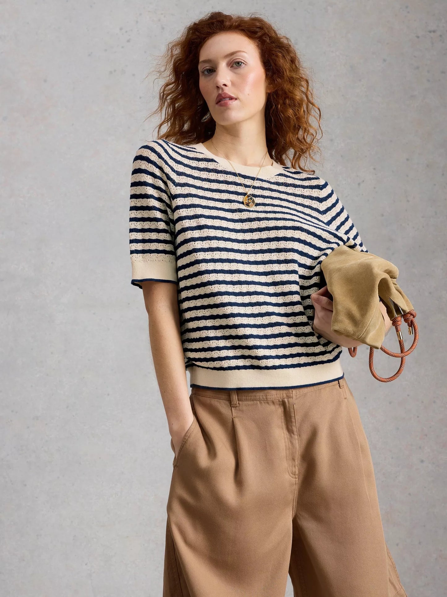 White Stuff Holly Pointelle T-shirt