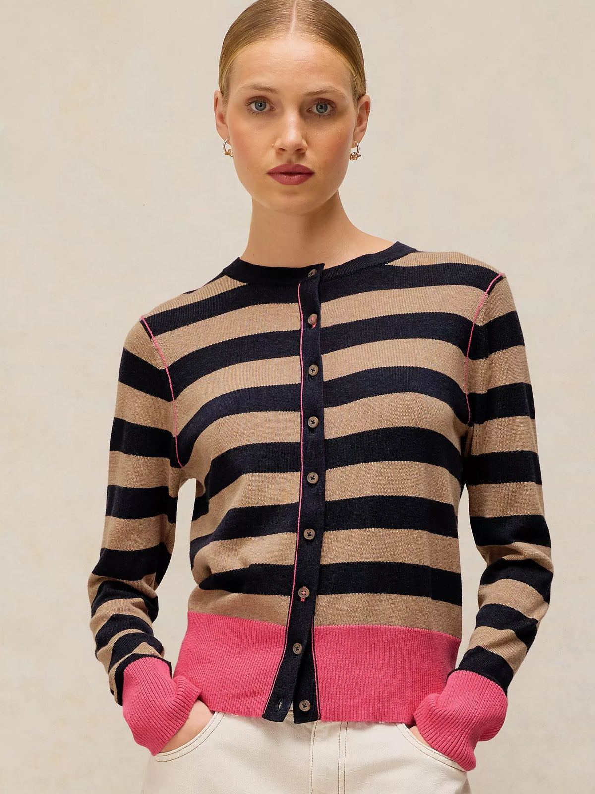 White Stuff Lois Stripe Cardigan