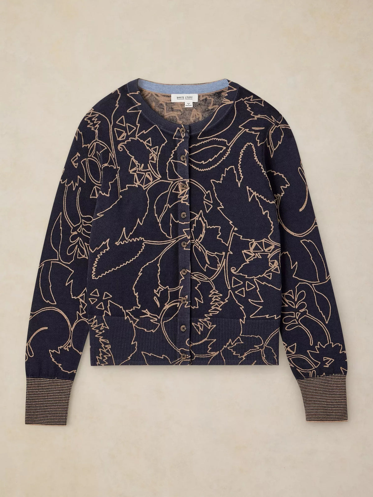 White Stuff Lois Print Cardigan