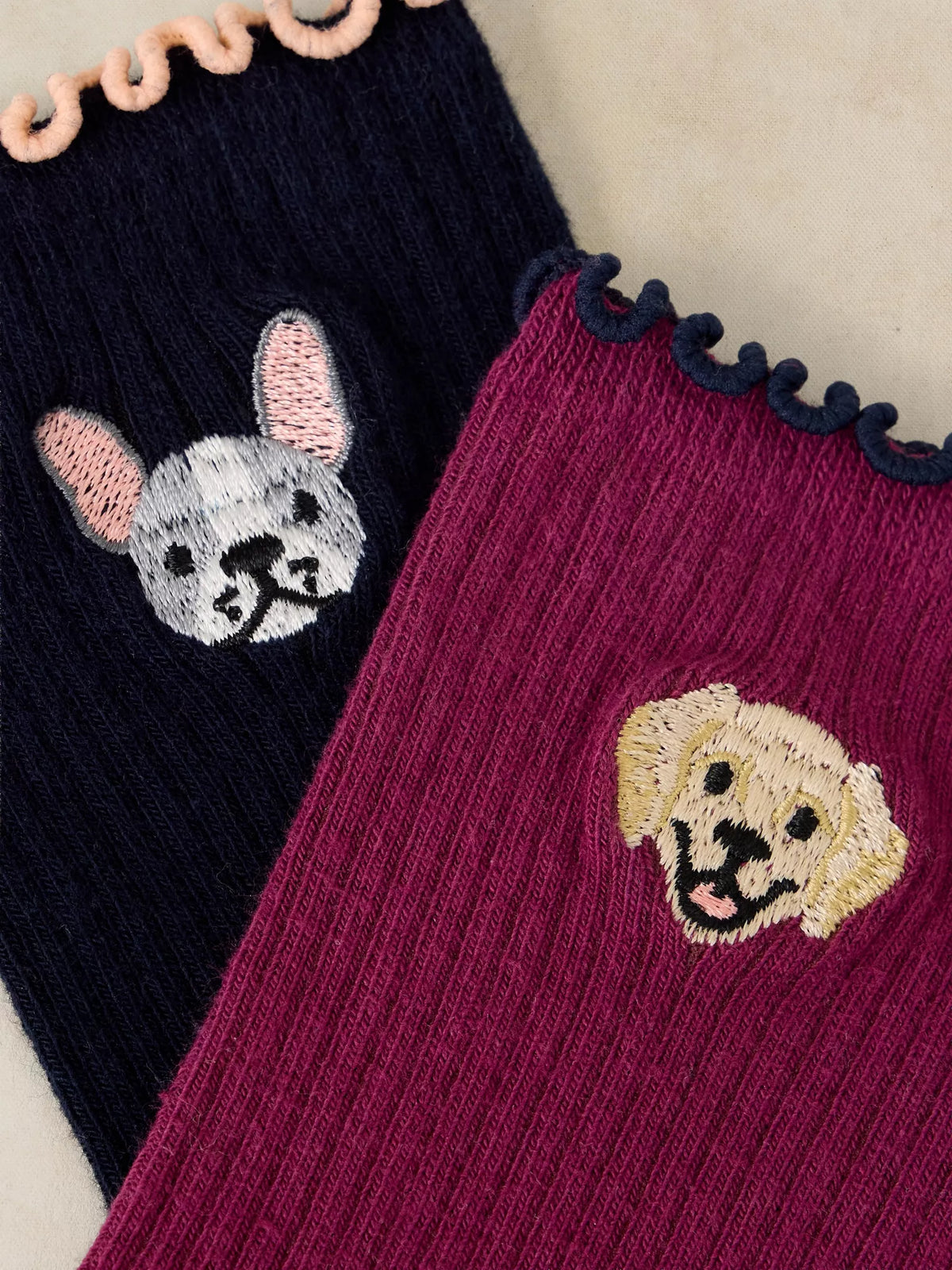 White Stuff Dog Socks 2 Pack