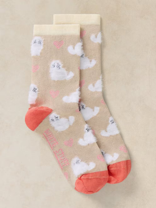 White Stuff Cat Socks