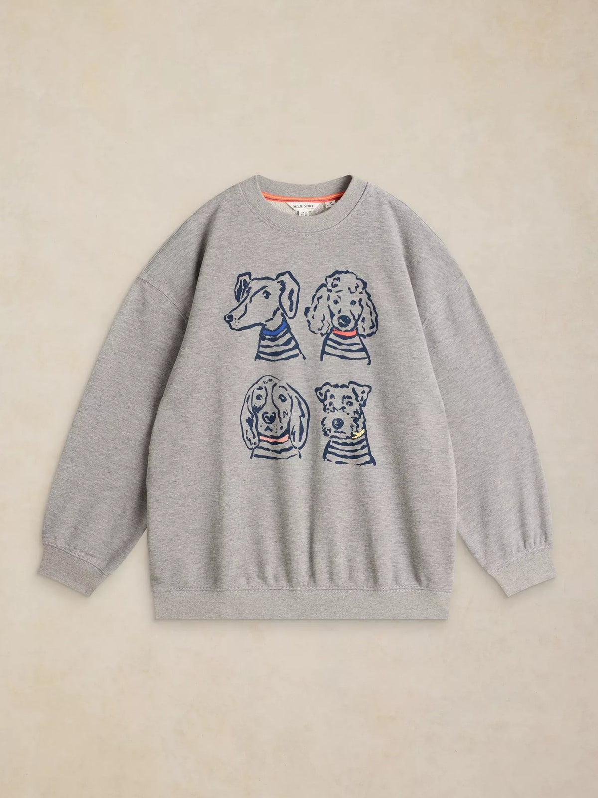 White Stuff Cleo Longline Graphic Crewneck