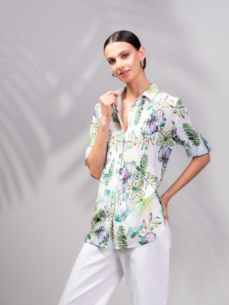 Alison Sheri Floral Print Shirt