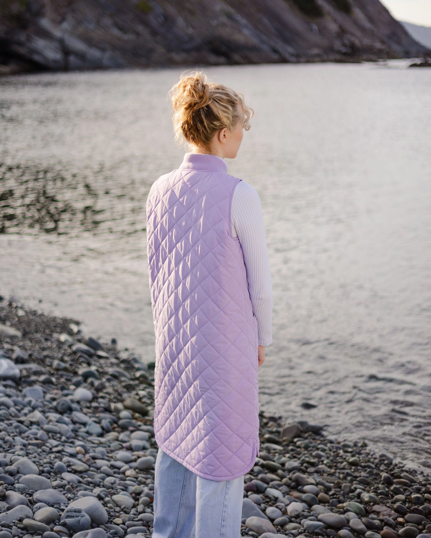 Mernini Quilted Long Liner Vest