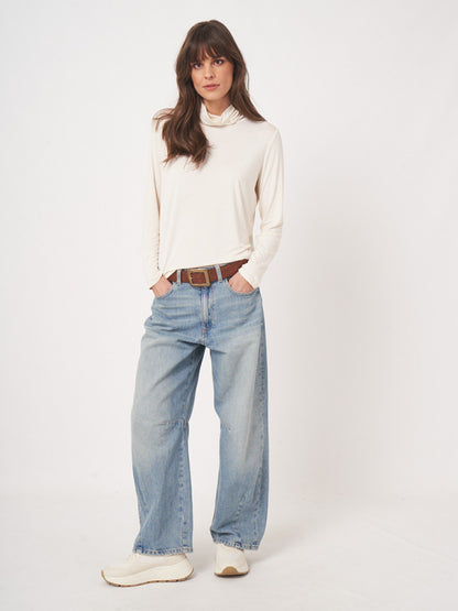 Repeat Light Turtleneck Layer top