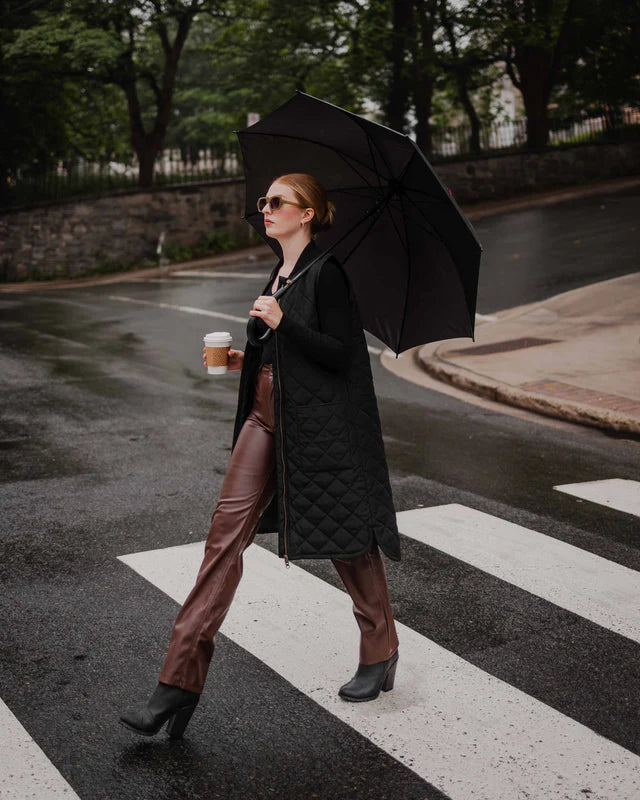 Mernini Quilted Long Liner Vest