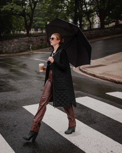 Mernini Quilted Long Liner Vest