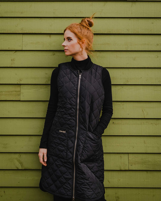 Mernini Quilted Long Liner Vest