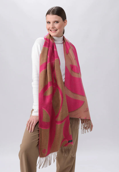 Fraas Brushed Circles Cashmink Scarf