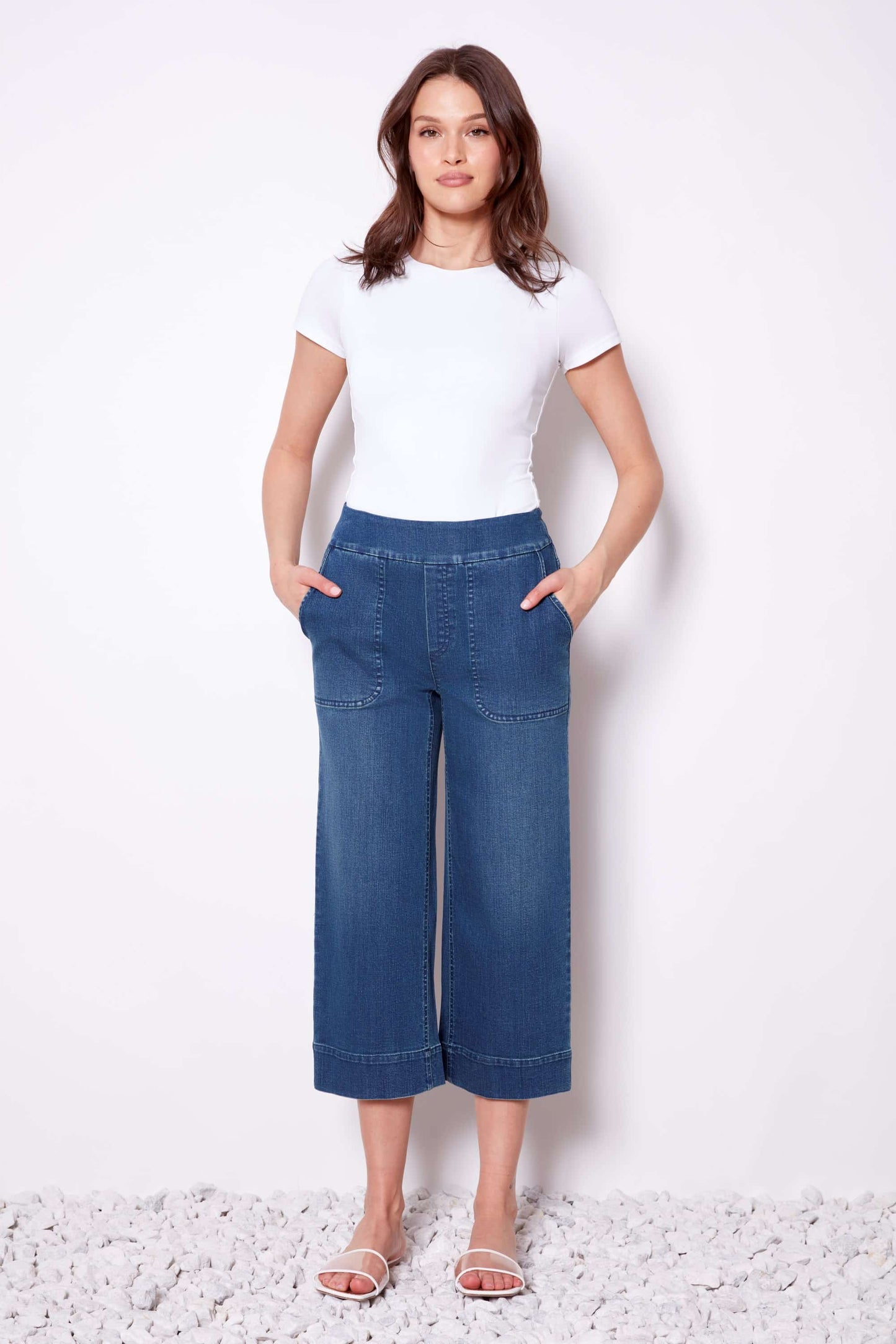 UP! Pull On Wide Leg Jean