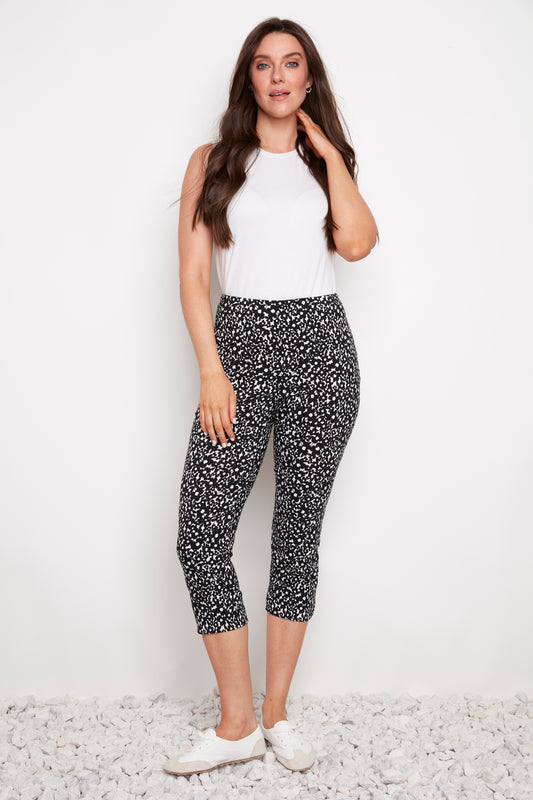 UP! Bloom Print Techno Slim Crop Pant