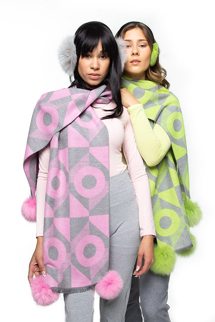 Mitchie's Woven Kaleidoscope Print Scarf