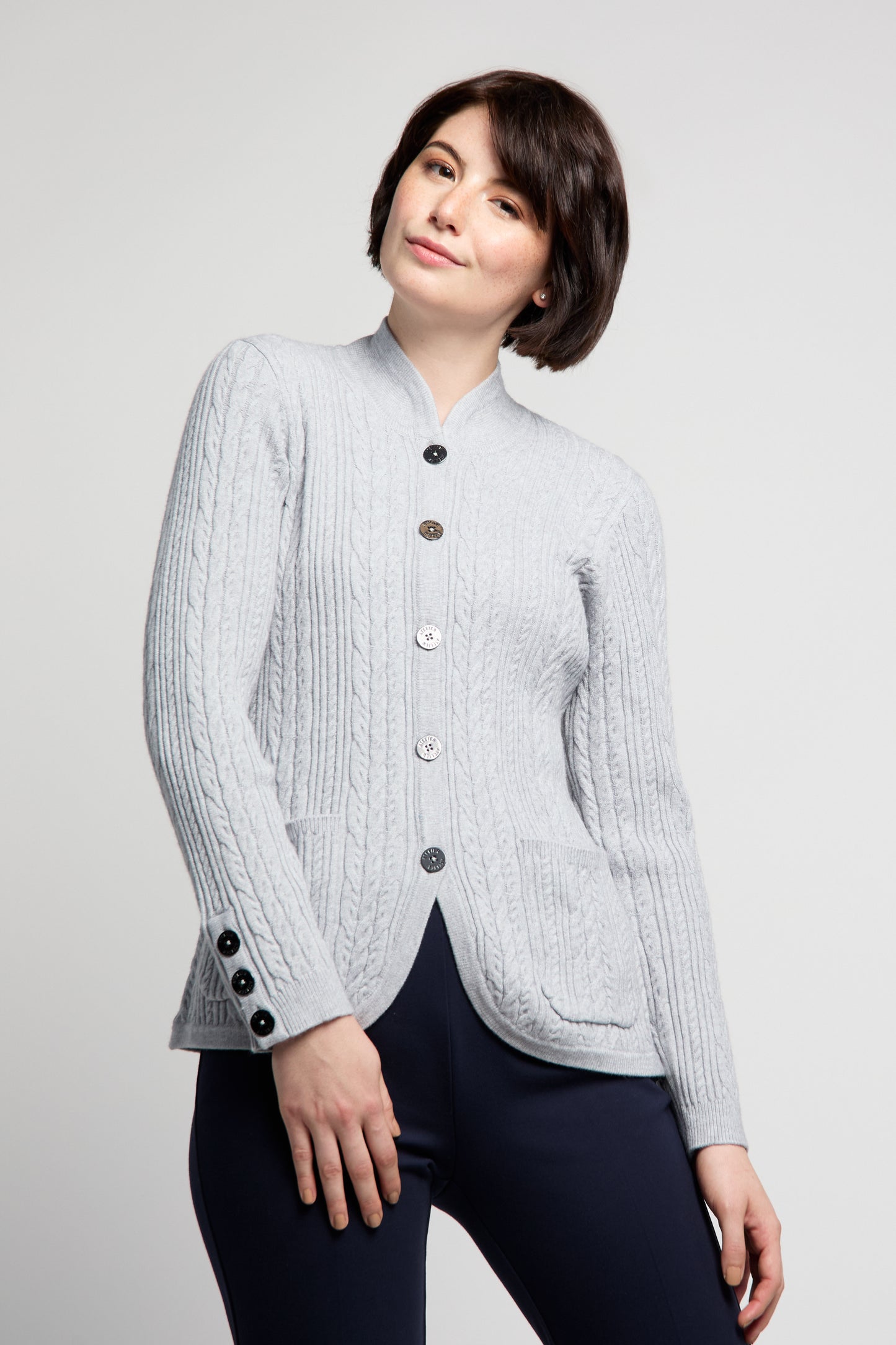 BYLYSE Cable Knit Cardigan