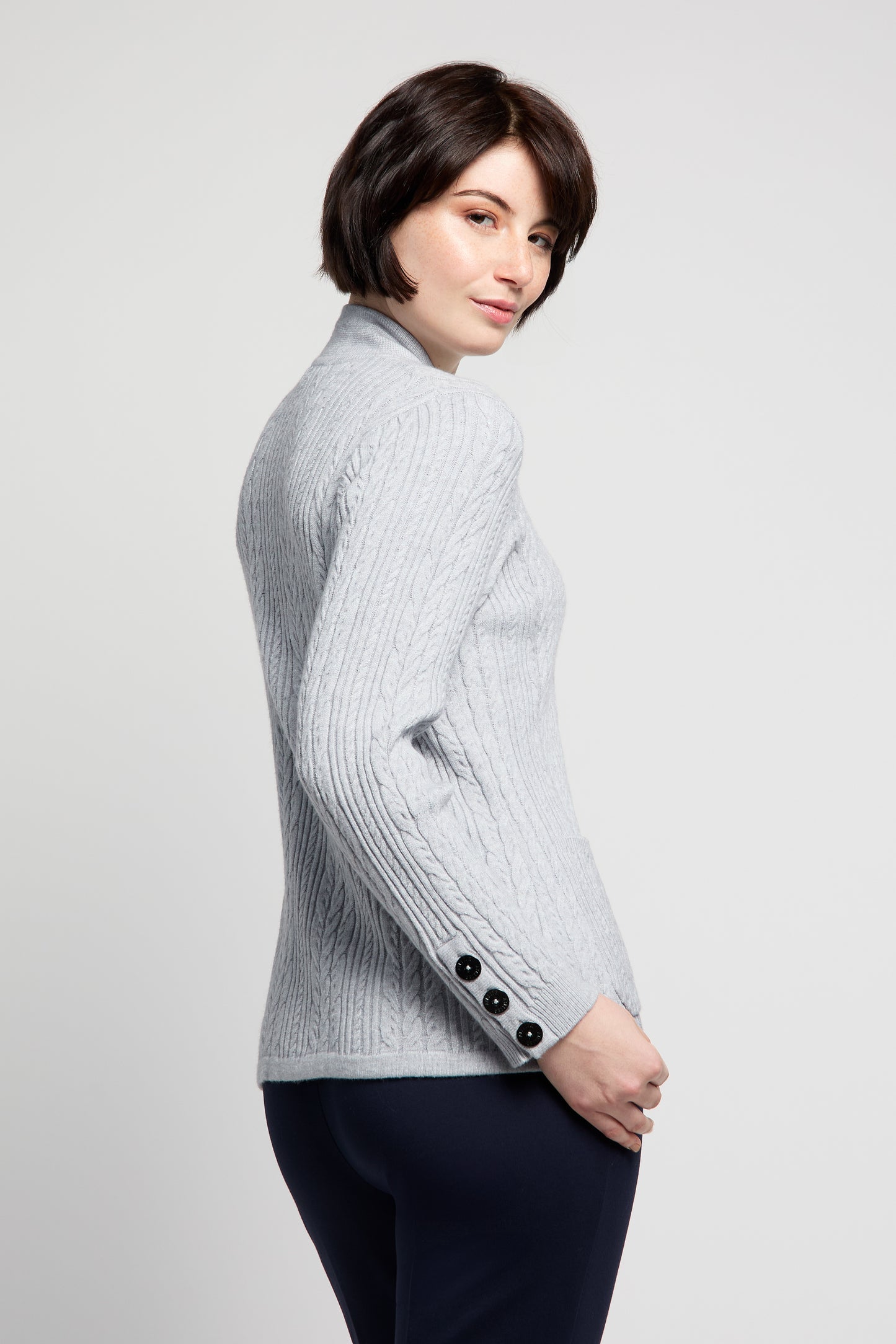 BYLYSE Cable Knit Cardigan