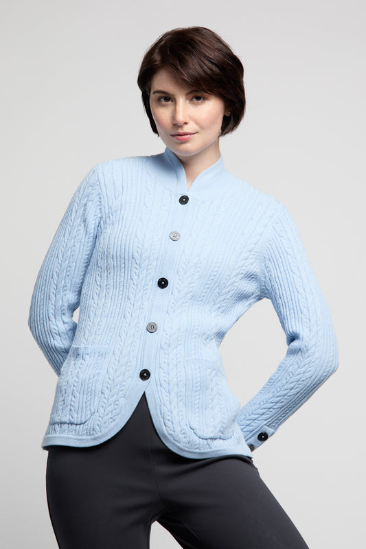 BYLYSE Cable Knit Cardigan