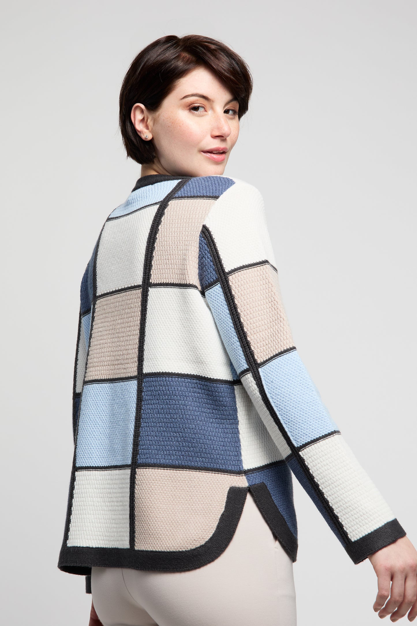 BYLYSE Colourblock Patch Sweater