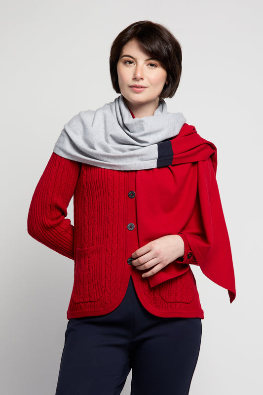 BYLYSE Knit Colour Block Scarf