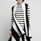 BYLYSE Stripe Sleeveless Wrap Vest