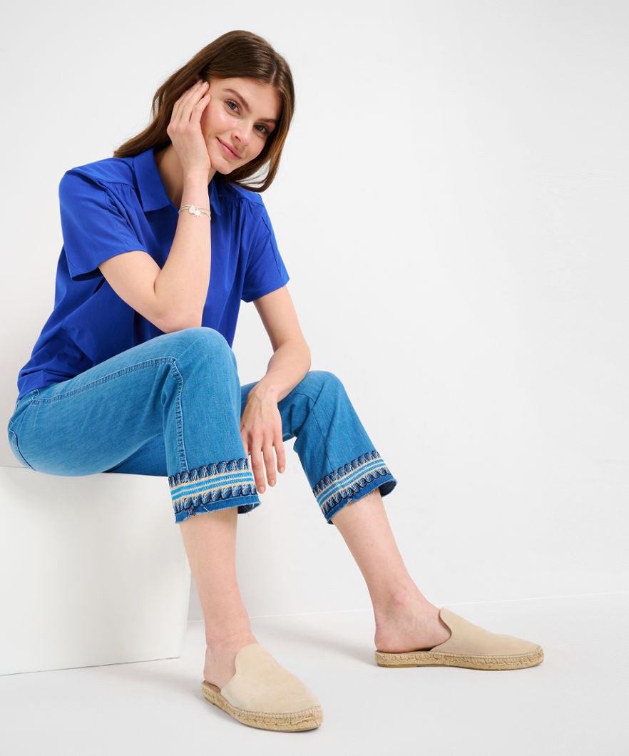 Brax Mary S Embroidered Hem Jean