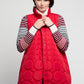 BYLYSE Long Quilted Circles Vest