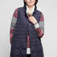 BYLYSE Long Quilted Circles Vest