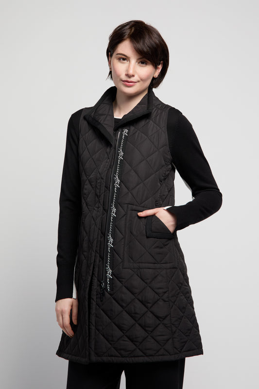 BYLYSE Long Quilted Vest