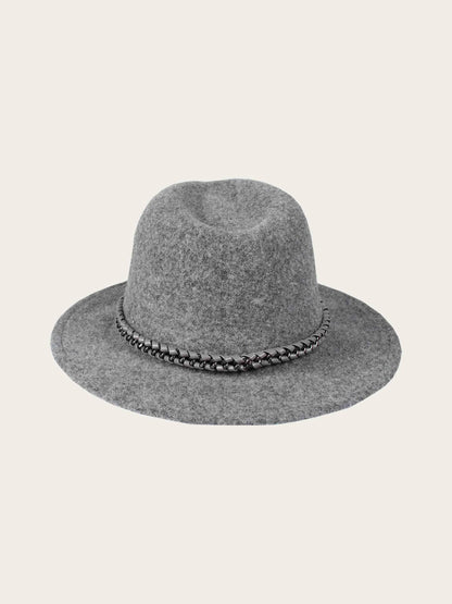 Lovenich Wool Fedora with Chain